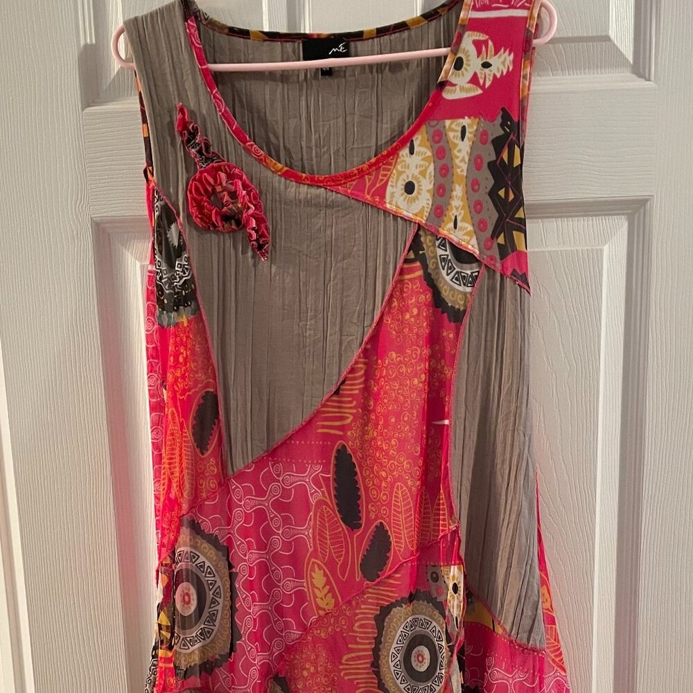 Asymmetrical sleeveless dress